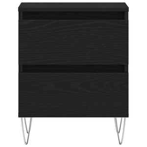 Κομοδίνο Μαύρη δρυς 40 x 35 x 50 εκ. Επεξεργασμένο Ξύλο