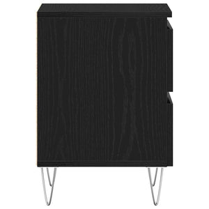 Κομοδίνο Μαύρη δρυς 40 x 35 x 50 εκ. Επεξεργασμένο Ξύλο