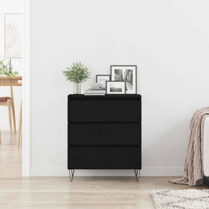 Πλαϊνό γραφείο Μαύρη Οξυά 60 x 35 x 70 cm Επεξεργασμένο Ξύλο