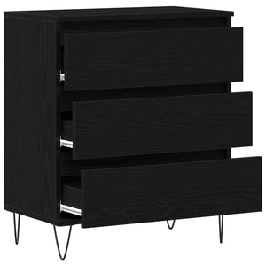 Πλαϊνό γραφείο Μαύρη Οξυά 60 x 35 x 70 cm Επεξεργασμένο Ξύλο