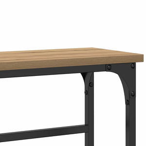 Τραπέζι κονσόλας με ράφι Artisan Oak 75 x 19,5 x 75 εκ. - Pakobazaar