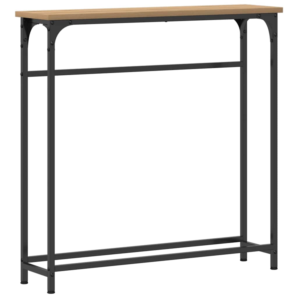 Τραπέζι κονσόλας με ράφι Artisan Oak 75 x 19,5 x 75 εκ. - Pakobazaar