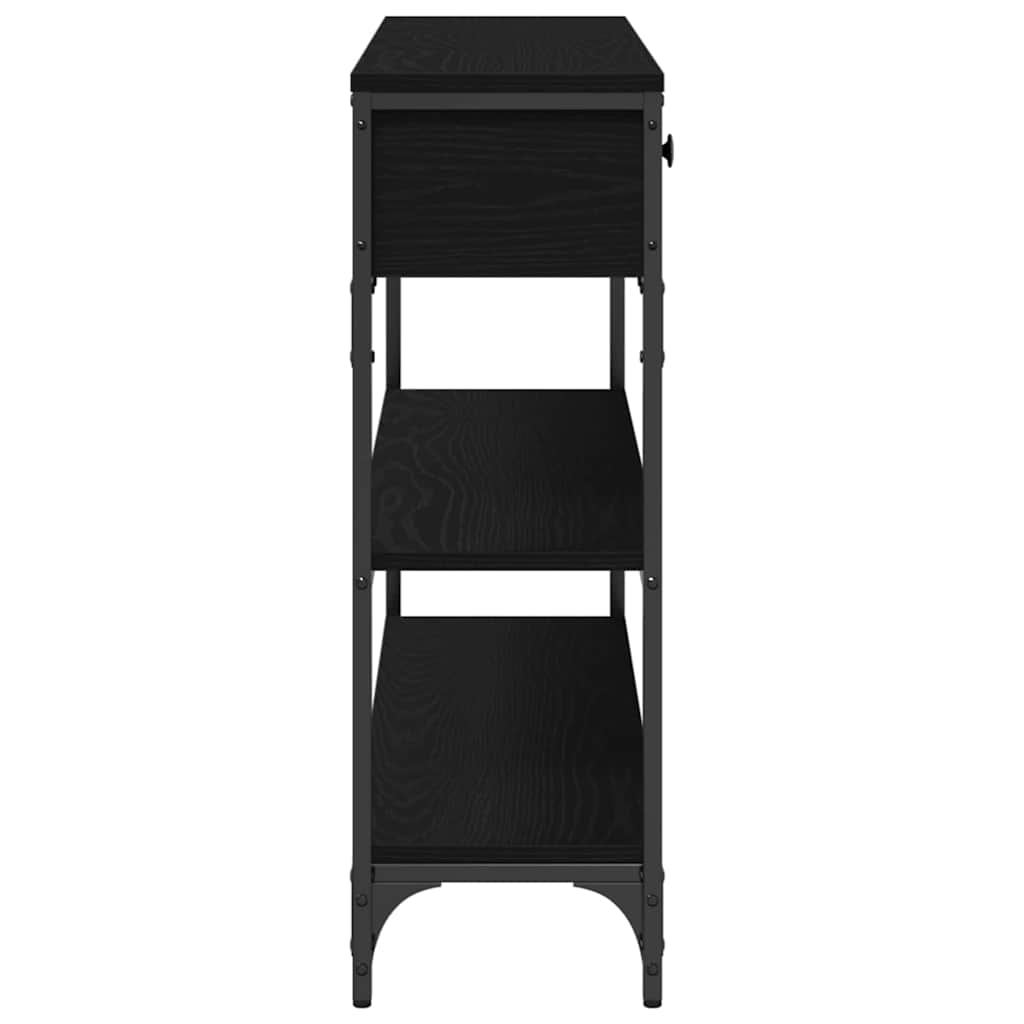 Τραπέζι κονσόλας με συρτάρι Μαύρη Οξυά 72.5 x 25 x 75 εκ. - Pakobazaar