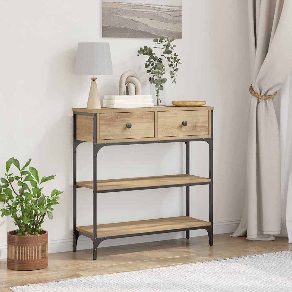 Τραπέζι κονσόλας με συρτάρι Artisan Oak 72.5 x 25 x 75 εκ. - Pakobazaar