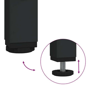 Τραπέζι κονσόλας Μαύρη Οξυά 72.5 x 25 x 75 εκ.