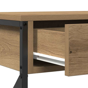 Κονσόλα Τραπέζι με συρτάρι artisan δρυς 100 x 28 x 75 εκ. - Pakobazaar