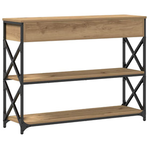 Κονσόλα Τραπέζι με συρτάρι artisan δρυς 100 x 28 x 75 εκ. - Pakobazaar