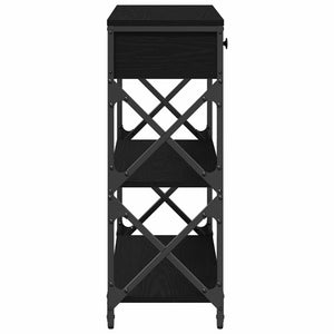 Κονσόλα Τραπέζι Μαύρη δρυς 75 x 28 x 75 εκ