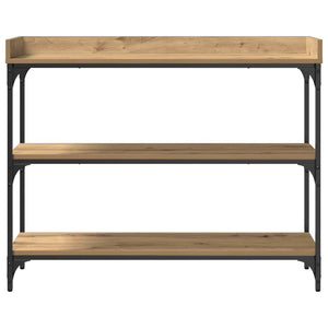 Τραπέζι Κονσόλας με ράφι artisan δρυς 100 x 30 x 80 εκατοστά - Pakobazaar