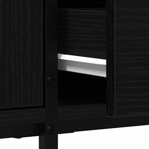 Ντουλάπι TV Μαύρη δρυς 200 x 25 x 44 εκ Επεξεργασμένο ξύλο - Pakobazaar