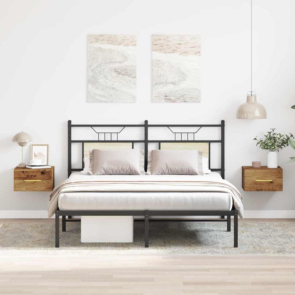 Κομοδίνο 2 pcs Παλιό ξύλο 35 x 35 x 20 εκ Επεξεργασμένο ξύλο - Pakobazaar