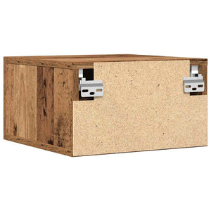 Κομοδίνο 2 pcs Παλιό ξύλο 35 x 35 x 20 εκ Επεξεργασμένο ξύλο - Pakobazaar