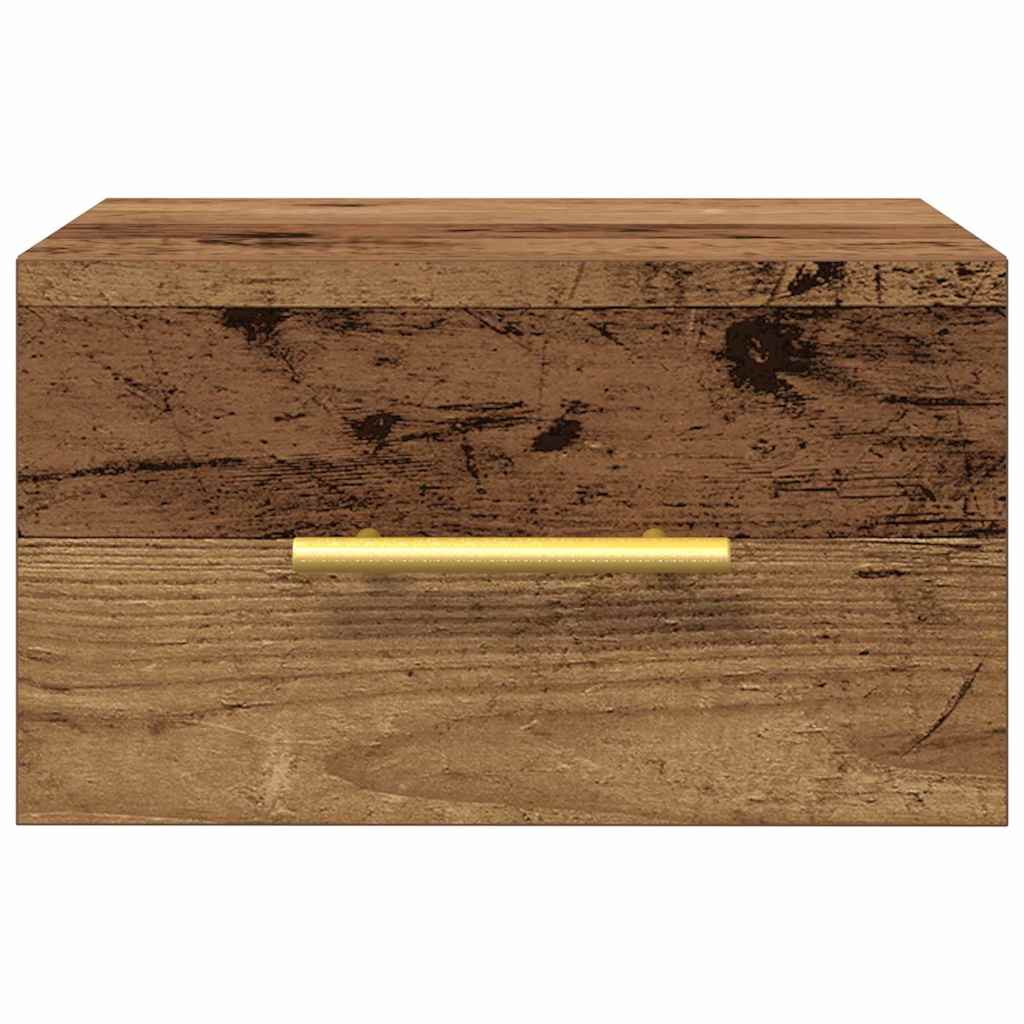 Κομοδίνο 2 pcs Παλιό ξύλο 35 x 35 x 20 εκ Επεξεργασμένο ξύλο - Pakobazaar