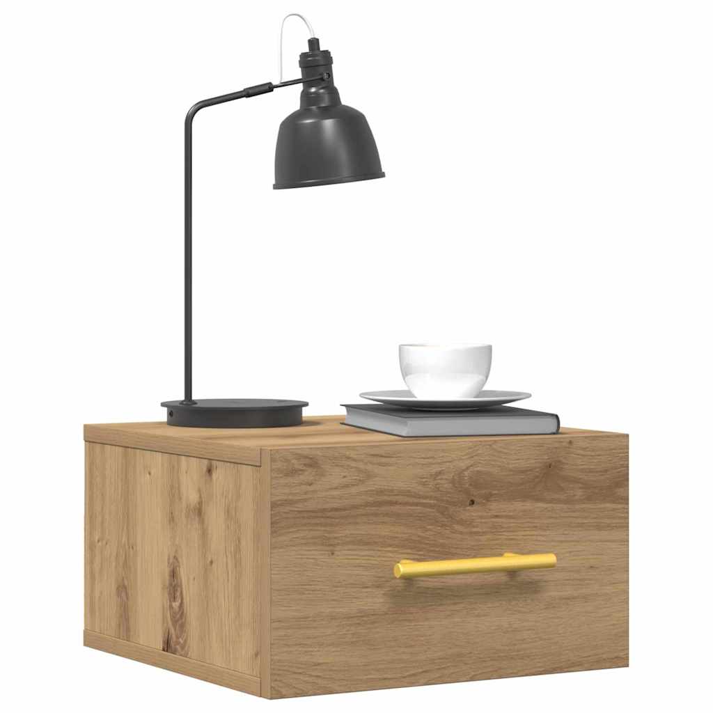 Κομοδίνο 2 pcs Artisan Oak 35 x 35 x 20 εκ Επεξεργασμένο ξύλο