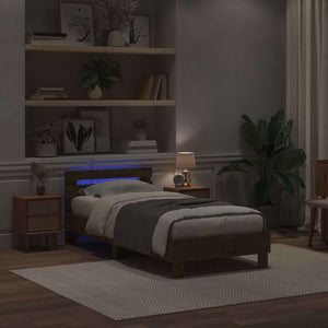 Σκελετός Κρεβατιού Artisan Oak 90 x 200 cm Επεξεργασμένο ξύλο - Pakobazaar