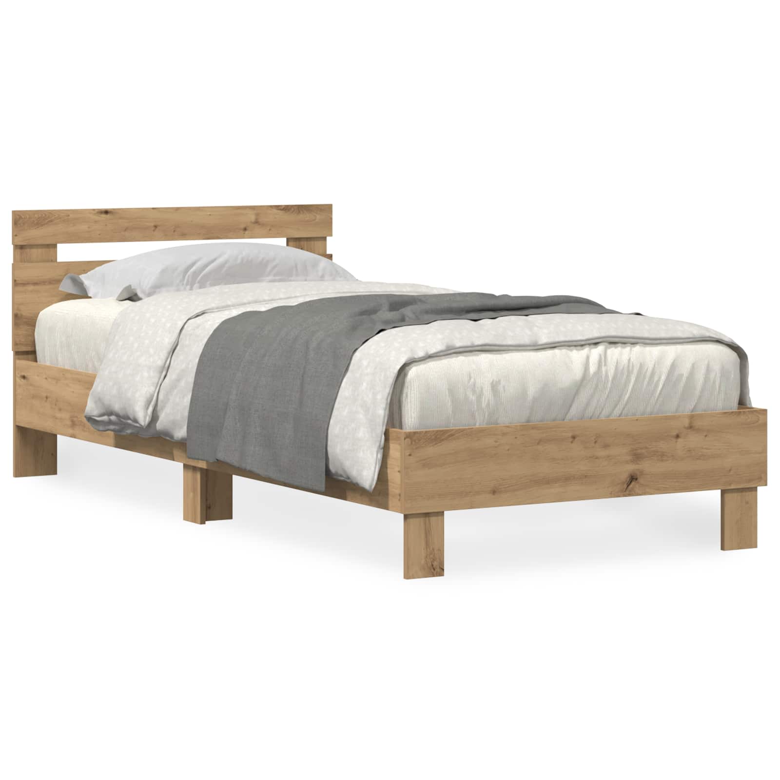Σκελετός Κρεβατιού Artisan Oak 90 x 190 cm Επεξεργασμένο ξύλο - Pakobazaar