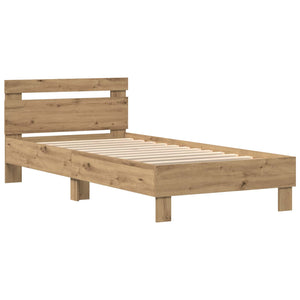 Σκελετός Κρεβατιού Artisan Oak 90 x 190 cm Επεξεργασμένο Ξύλο - Pakobazaar