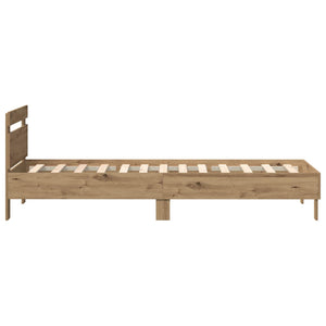 Σκελετός Κρεβατιού Artisan Oak 90 x 190 cm Επεξεργασμένο Ξύλο - Pakobazaar