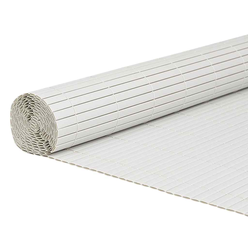 Φράχτης Κήπου Διπλής Όψης Λευκός 1,8x3 μ. PVC - Pakobazaar