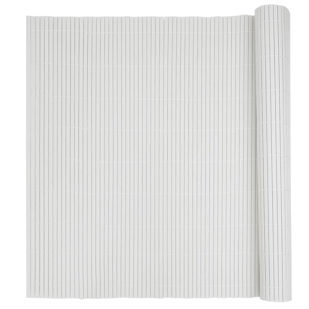 Φράχτης Κήπου Διπλής Όψης Λευκός 1,8x3 μ. PVC - Pakobazaar