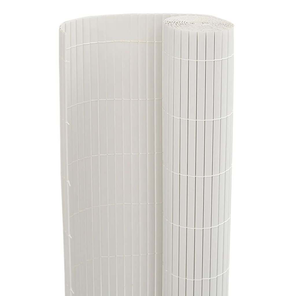 Φράχτης Κήπου Διπλής Όψης Λευκός 1,8x3 μ. PVC - Pakobazaar