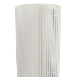 Φράχτης Κήπου Διπλής Όψης Λευκός 1,8x3 μ. PVC - Pakobazaar
