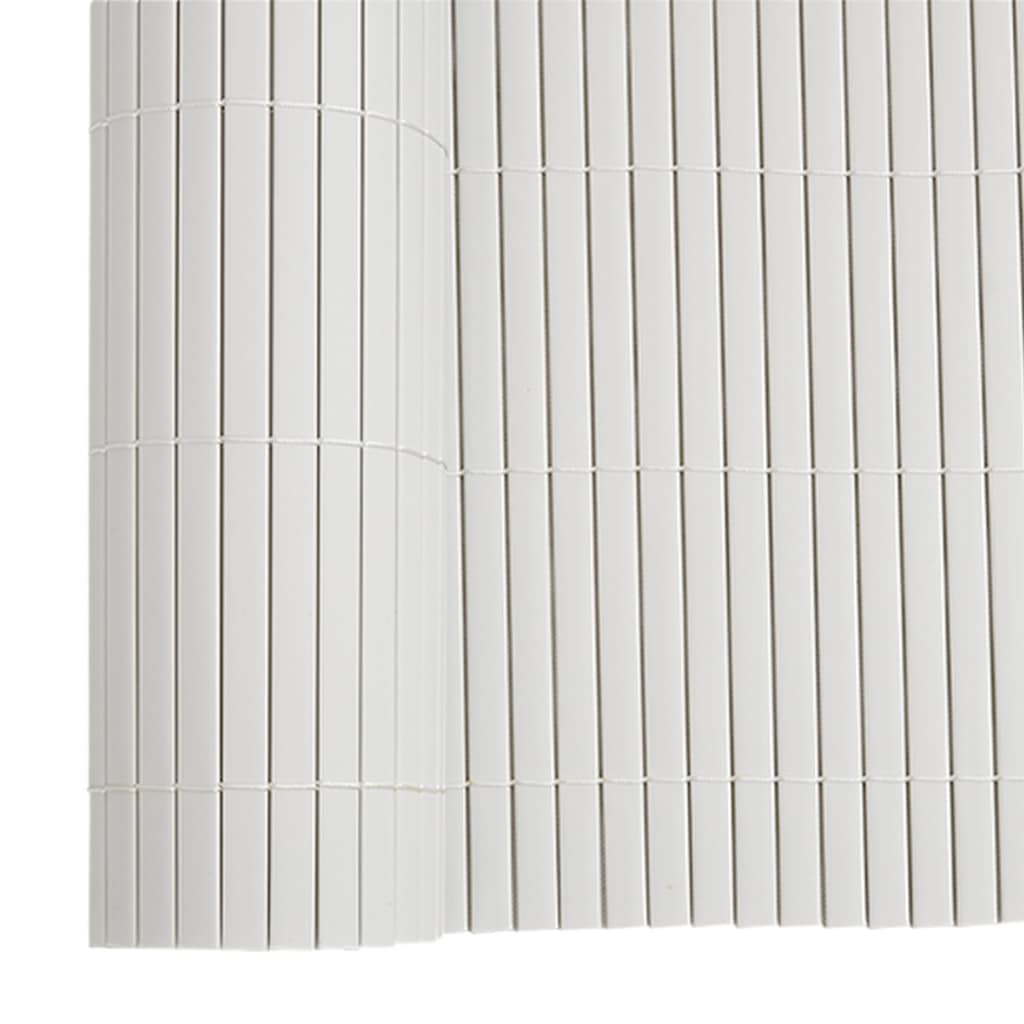 Φράχτης Κήπου Διπλής Όψης Λευκός 1,8x3 μ. PVC - Pakobazaar