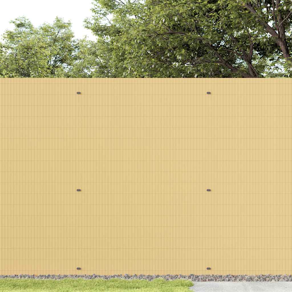 Φράχτης Κήπου Διπλής Όψης Κίτρινος 1,8x3 μ. PVC - Pakobazaar