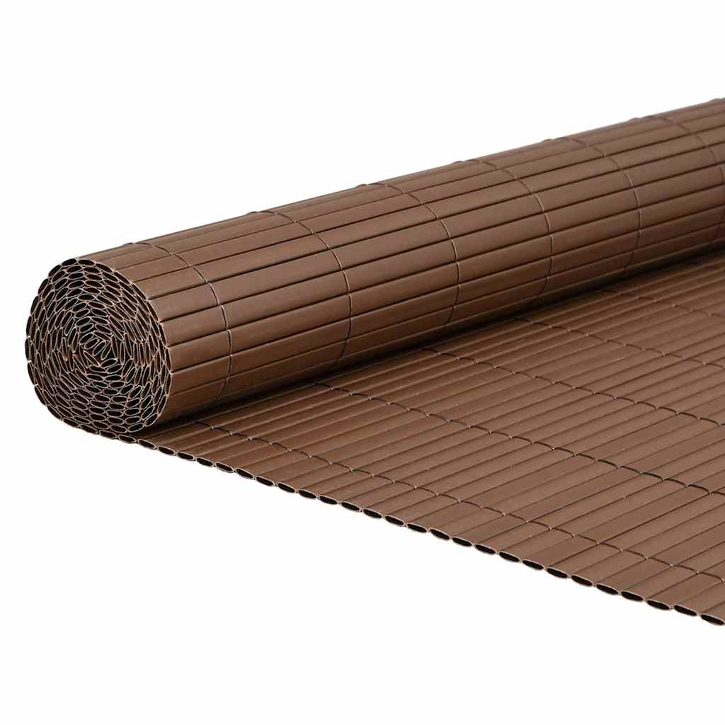 Φράχτης Κήπου Διπλής Όψης Καφέ 1,8x3 μ. PVC - Pakobazaar