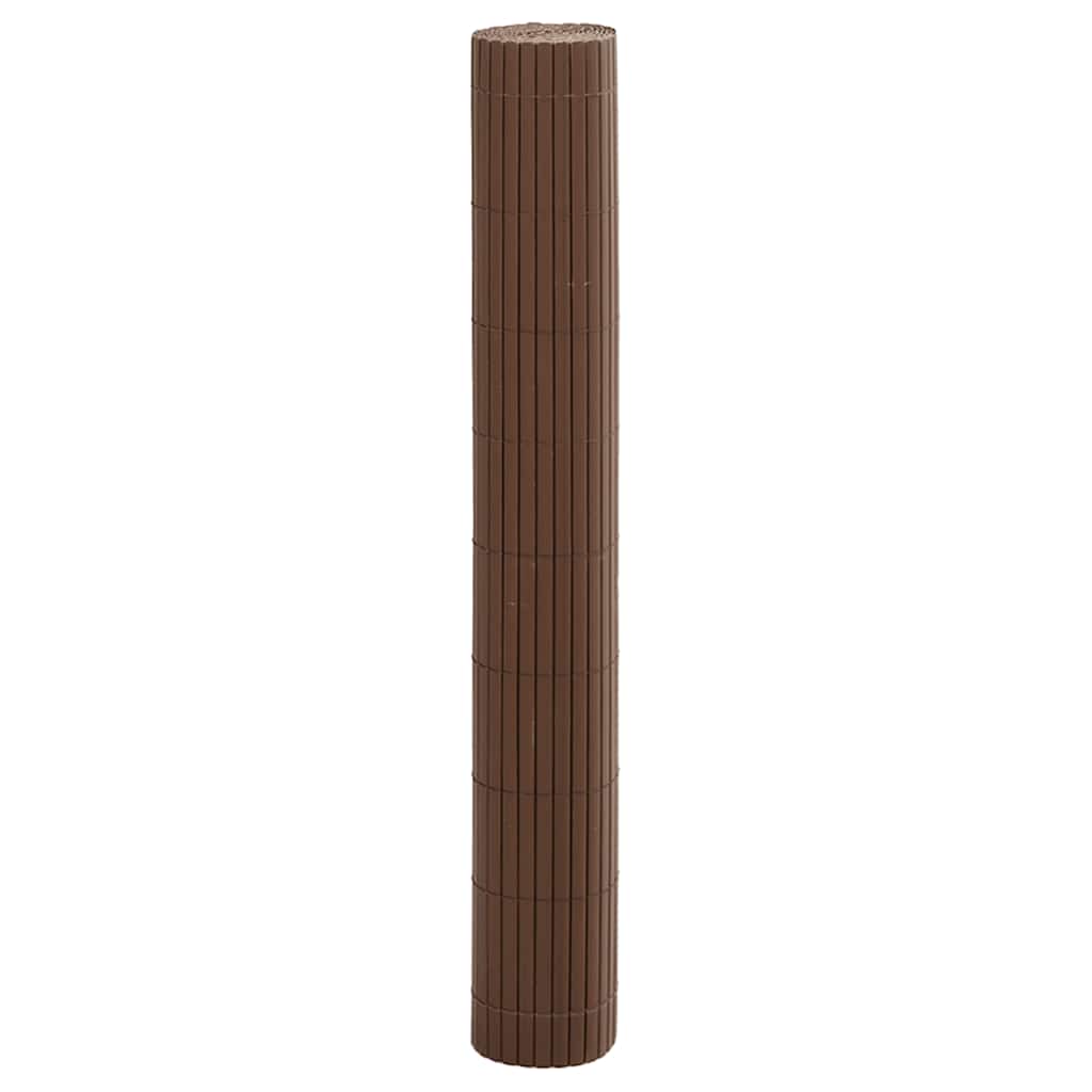 Φράχτης Κήπου Διπλής Όψης Καφέ 1,8x3 μ. PVC - Pakobazaar