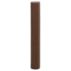 Φράχτης Κήπου Διπλής Όψης Καφέ 1,8x3 μ. PVC