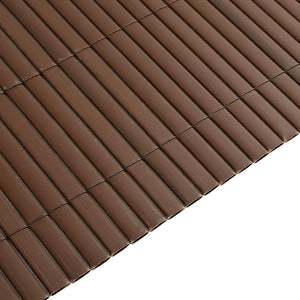 Φράχτης Κήπου Διπλής Όψης Καφέ 1,8x3 μ. PVC