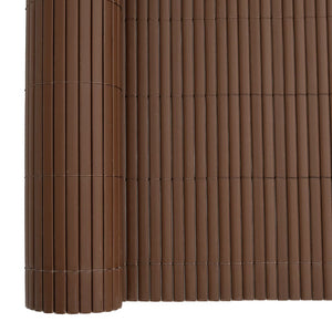 Φράχτης Κήπου Διπλής Όψης Καφέ 1,8x3 μ. PVC