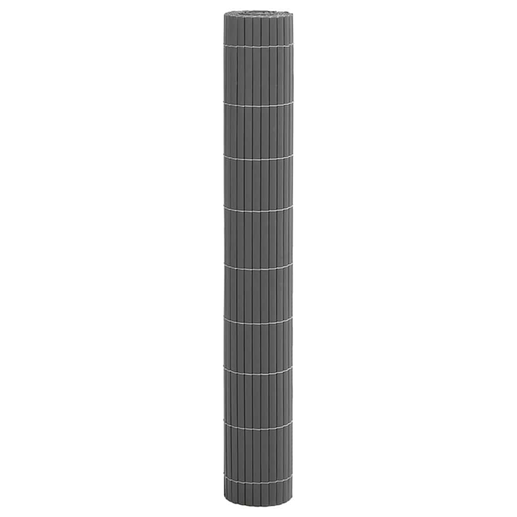 Φράχτης Κήπου Διπλής Όψης Γκρι 1,8x3 μ. από PVC - Pakobazaar
