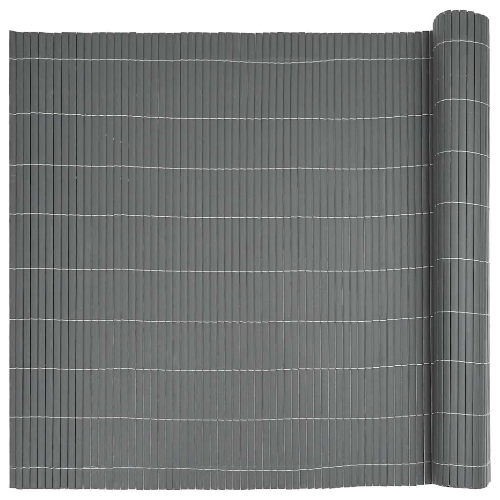 Φράχτης Κήπου Διπλής Όψης Γκρι 1,8x3 μ. από PVC - Pakobazaar