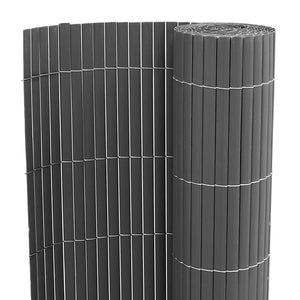 Φράχτης Κήπου Διπλής Όψης Γκρι 1,8x3 μ. από PVC