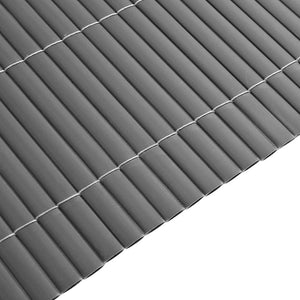 Φράχτης Κήπου Διπλής Όψης Γκρι 1,8x3 μ. από PVC