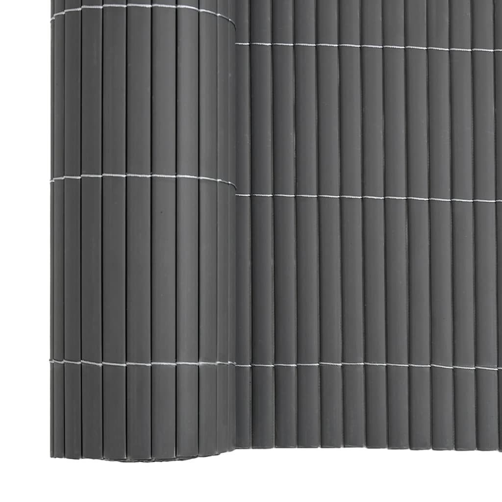 Φράχτης Κήπου Διπλής Όψης Γκρι 1,8x3 μ. από PVC - Pakobazaar
