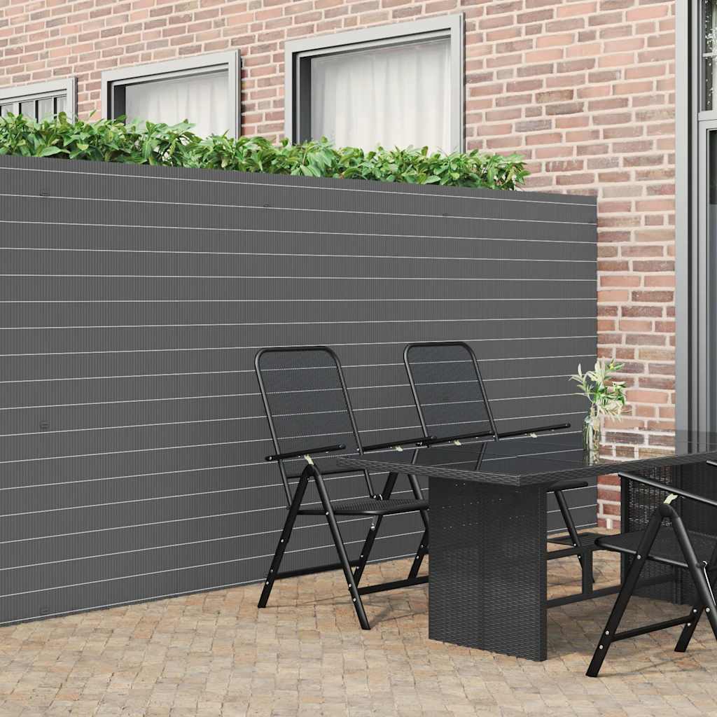Φράχτης Κήπου Διπλής Όψης Γκρι 1,8x3 μ. από PVC - Pakobazaar