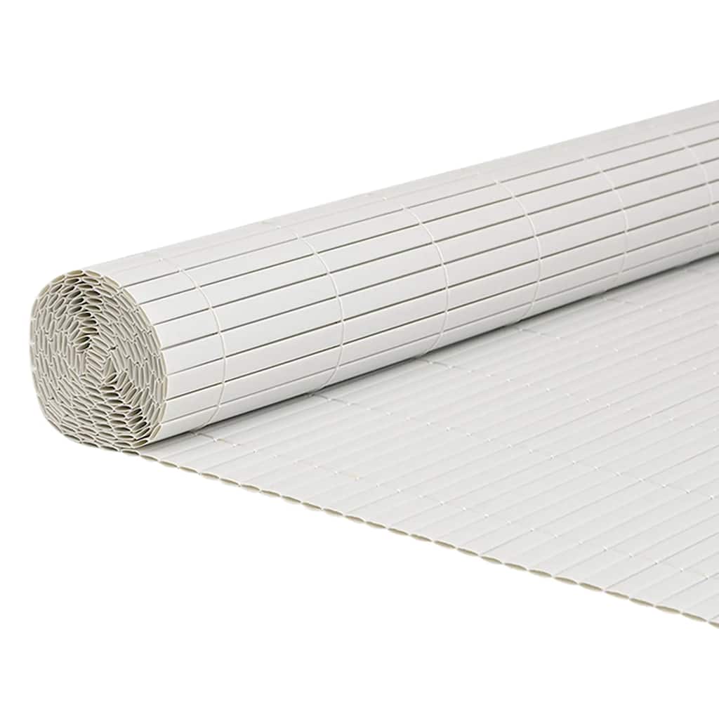 Φράχτης Κήπου Διπλής Όψης Λευκός 1,8x5 μ. PVC - Pakobazaar