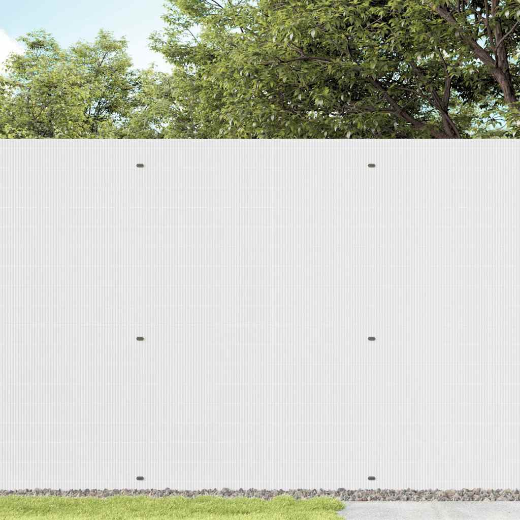 Φράχτης Κήπου Διπλής Όψης Λευκός 1,8x5 μ. PVC - Pakobazaar