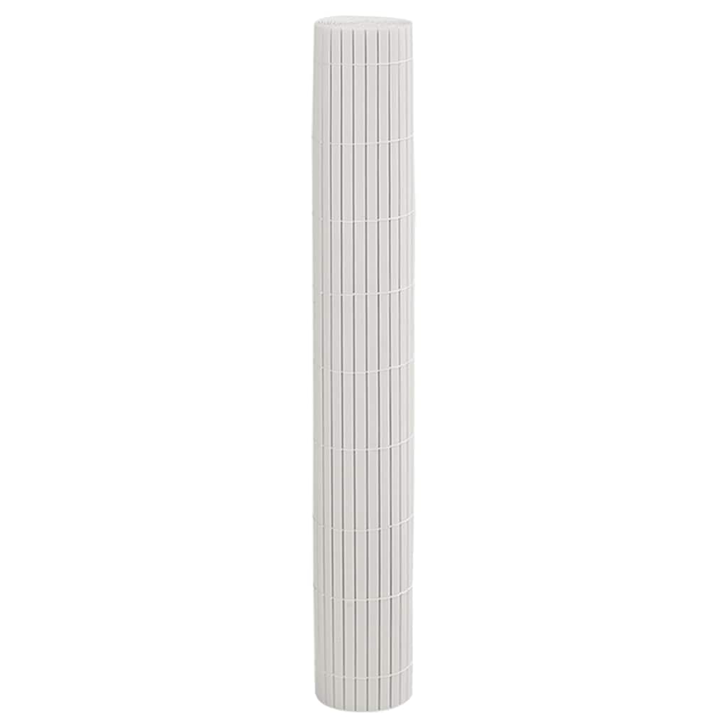 Φράχτης Κήπου Διπλής Όψης Λευκός 1,8x5 μ. PVC - Pakobazaar