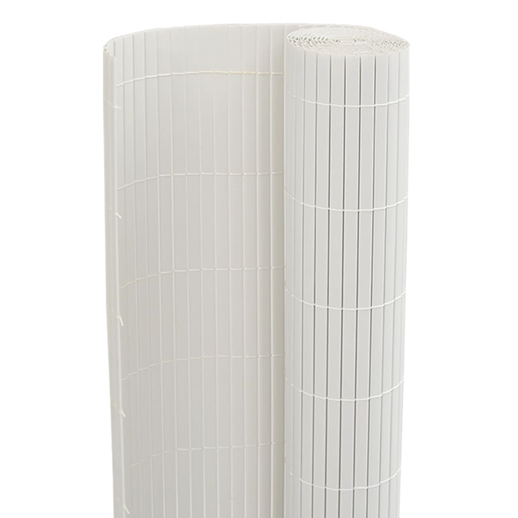 Φράχτης Κήπου Διπλής Όψης Λευκός 1,8x5 μ. PVC - Pakobazaar