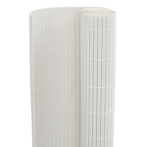 Φράχτης Κήπου Διπλής Όψης Λευκός 1,8x5 μ. PVC - Pakobazaar