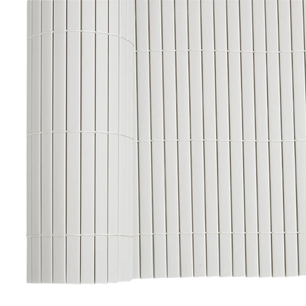 Φράχτης Κήπου Διπλής Όψης Λευκός 1,8x5 μ. PVC - Pakobazaar