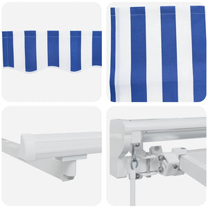 Σκηνίτσα Αναδιπλούμενη Μπλε και άσπρο 250 x 200 cm - Pakobazaar