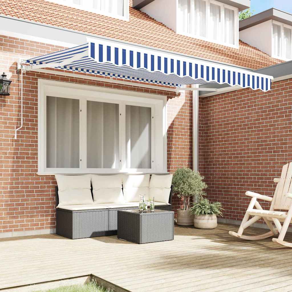 Σκηνίτσα Αναδιπλούμενη Μπλε και άσπρο 250 x 200 cm - Pakobazaar