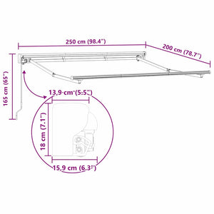 Σκηνίτσα Αναδιπλούμενη Ανθρακί 250 x 200 cm - Pakobazaar