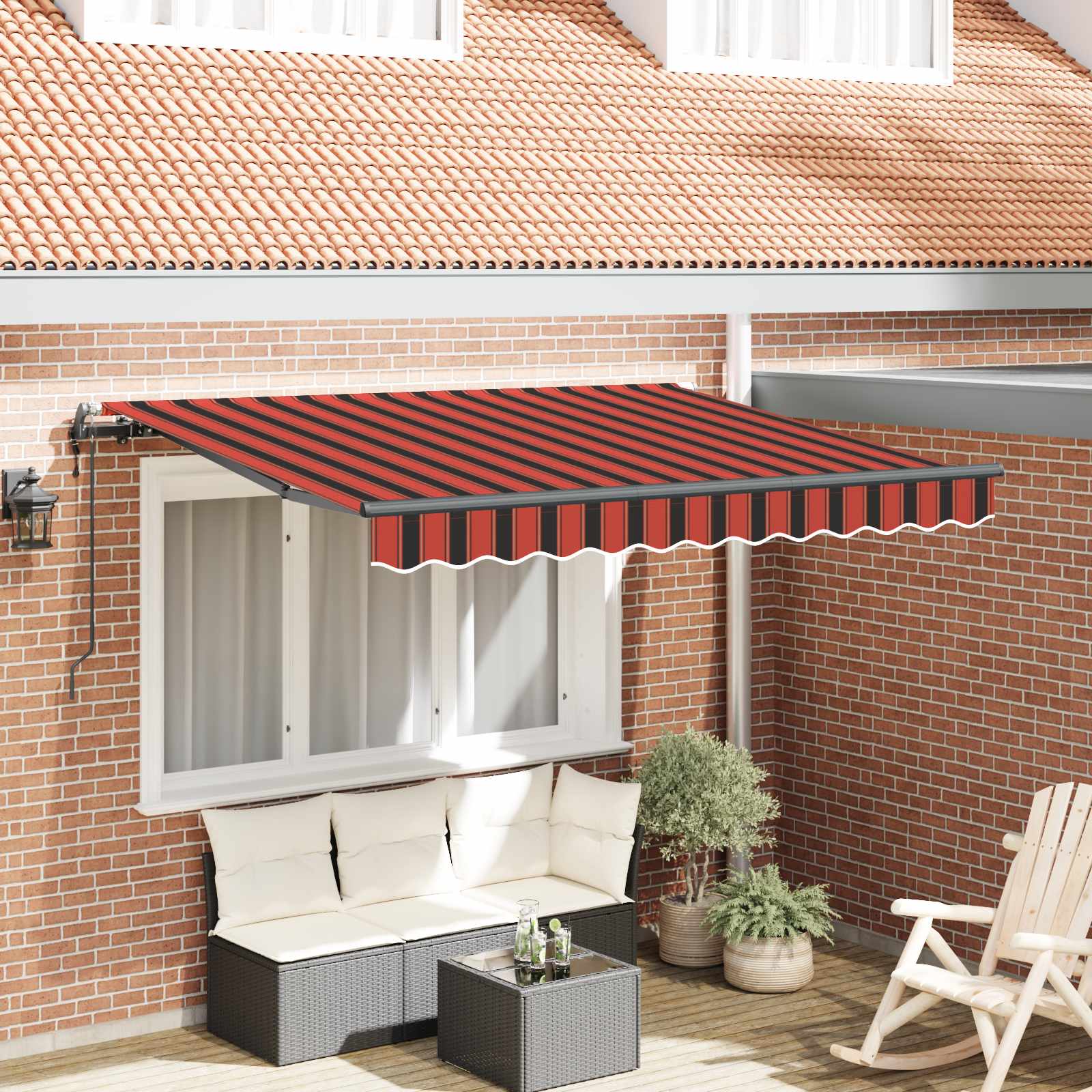 Σκηνίτσα Αναδιπλούμενη Πορτοκαλί 250 x 200 cm ύφασμα - Pakobazaar
