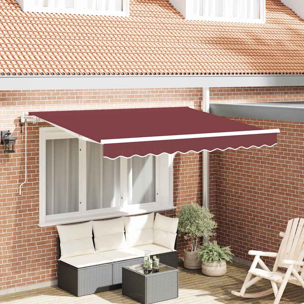 Σκηνίτσα Αναδιπλούμενη Μπορντό 250 x 200 cm ύφασμα - Pakobazaar